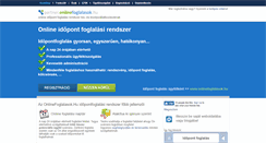 Desktop Screenshot of partner.onlinefoglalasok.hu